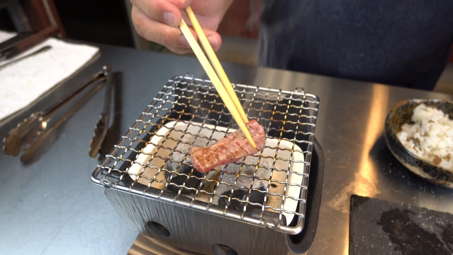 World's Best Beef On Binchotan Charcoal Grill Japanese Miyazaki Wagyu