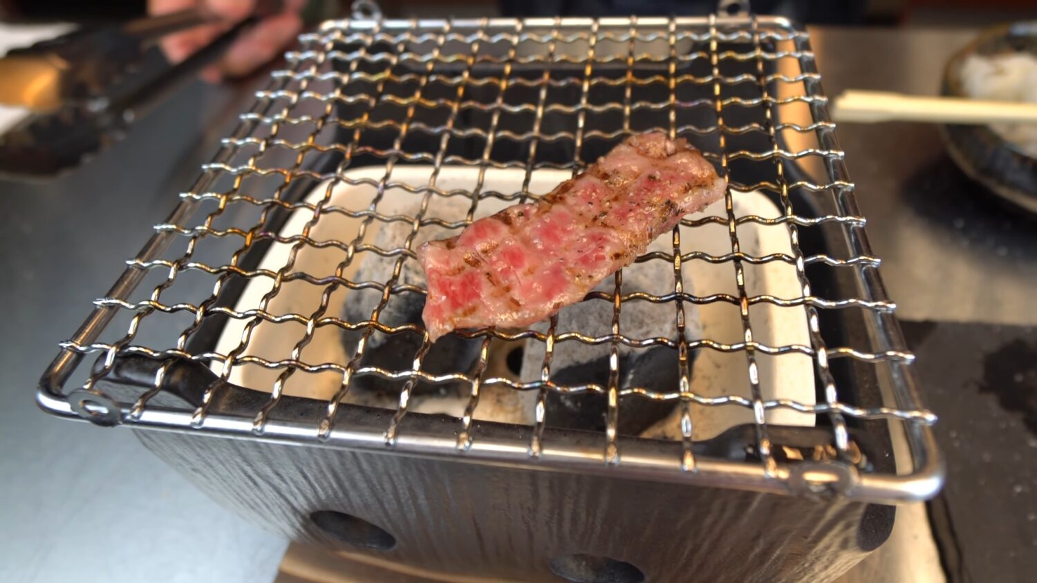 World's Best Beef On Binchotan Charcoal Grill _ Japanese Miyazaki Wagyu A5 Strip Steak